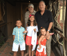 laura's kids and their grandparents